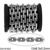 Stainless Steel Rectangular Link Chain 12x8.3x3.2mm