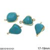 Spacer Blue Pine Stone 17-19mm