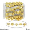 Stainless Steel Chain with Shell Beads 8mm
