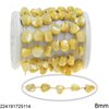 Stainless Steel Chain with Shell Beads 8mm