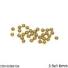 Brass Bead Hollow 3-5mm