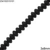 Lava Rondelle Beads 3x8mm, 20cm