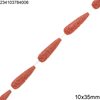 Χάνδρες Πάστα Δάκρυ Σκαλιστό 10x35mm