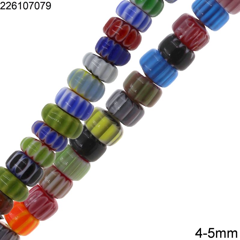 Glass Murano Rodelle Beads 4-5mm