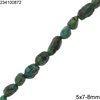 Χάνδρες Στραγάλι Φυσικό Τυρκουάζ 5x7-8mm