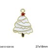 Casting Pendant Christmas Tree with Enamel 25-30mm