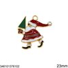 Casting Pendant Santa Claus with Enamel 22mm