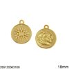 Casting Round Two-Sided Pendant Vergina Sun 18mm