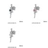 Silver 925 Pendant Fairytale with Zircon 30mm