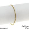 Αλυσίδα Ατσάλινη Φορσετίνα 3x2.3x0.6x0.5mm