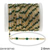 Stainless Steel Link Chain with Enamel 2.6mm
