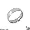 Stainless Steel Bold Ring 6mm