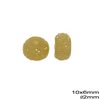 Plastic Rondelle Bead 10x6mm Φ2mm