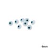 Glass Evil Eye Two Sided 4mm
