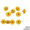 Glass Evil Eye Beads Two Sided 10mm