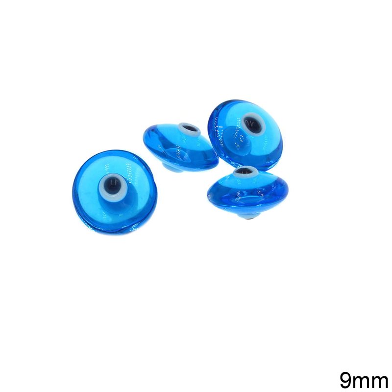 Glass Evil Eye Two Sided 9mm