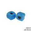 Glass Cube Bead 10mm with 3-5mm hole