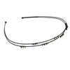 Metallic Hairband with Rhinestones