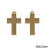Plastic Pendant Cross Two Sided