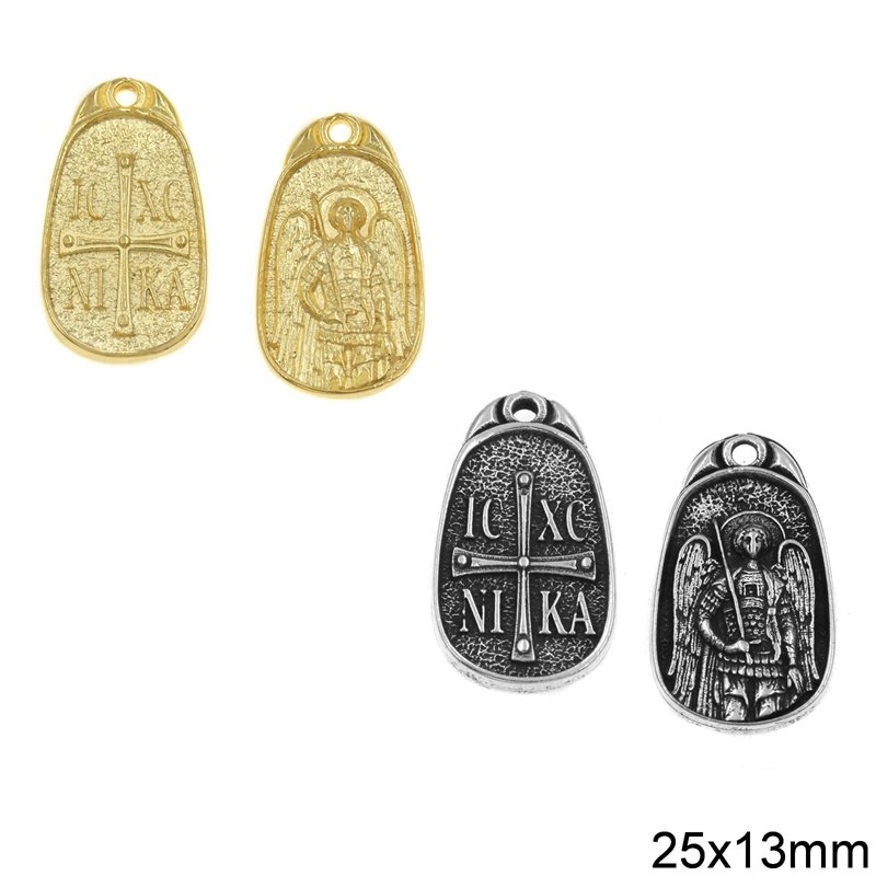 Casting Pendant Two Sided 25x13mm