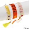 Bracelet with Miyuki Beads 9-Line 14mm and Macrame Knot Clasp