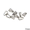 Siver 925 Pinch Pendant Bail 11mm