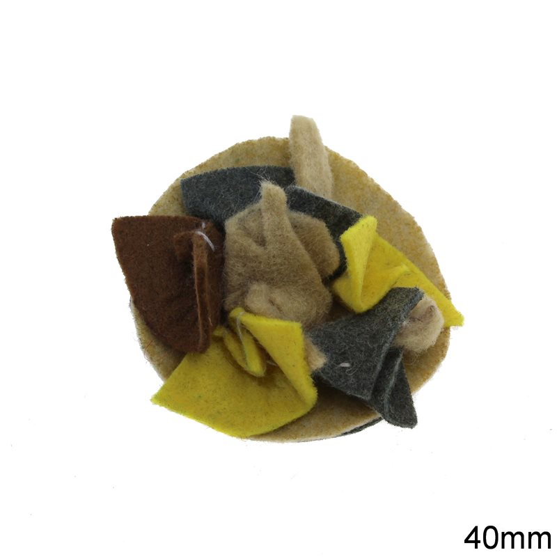 Felt Pin Flower 40mm