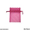 Organza Pouch 8x10cm with Polka Dots