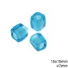 Glass Beads Transparent Colors with Hole 6-8mm