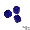 Glass Beads Transparent Colors with Hole 6-8mm