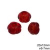 Glass Beads Transparent Colors with Hole 6-8mm