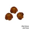 Glass Beads Transparent Colors with Hole 6-8mm