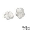 Glass Beads Transparent Colors with Hole 6-8mm