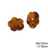 Glass Beads Transparent Colors with Hole 6-8mm