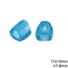 Glass Beads Transparent Colors with Hole 6-8mm