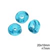 Glass Beads Transparent Colors with Hole 6-8mm