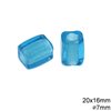 Glass Beads Transparent Colors with Hole 6-8mm