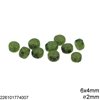 Glass Pony Beads 6x4mm with Hole 2mm