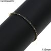 Βραχιόλι Ασημένιο 925 Ριβιέρα με Ζιργκόν 1.5mm