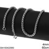 Αλυσίδα Ατσάλινη Spiga 4mm