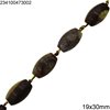 Agate Oval Beads 30-40mm