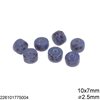 Glass Pony Beads 10x7mm with Hole 2.5mm