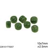 Glass Pony Beads 10x7mm with Hole 2.5mm