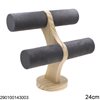 Wooden Display Stand for Bracelets 24cm