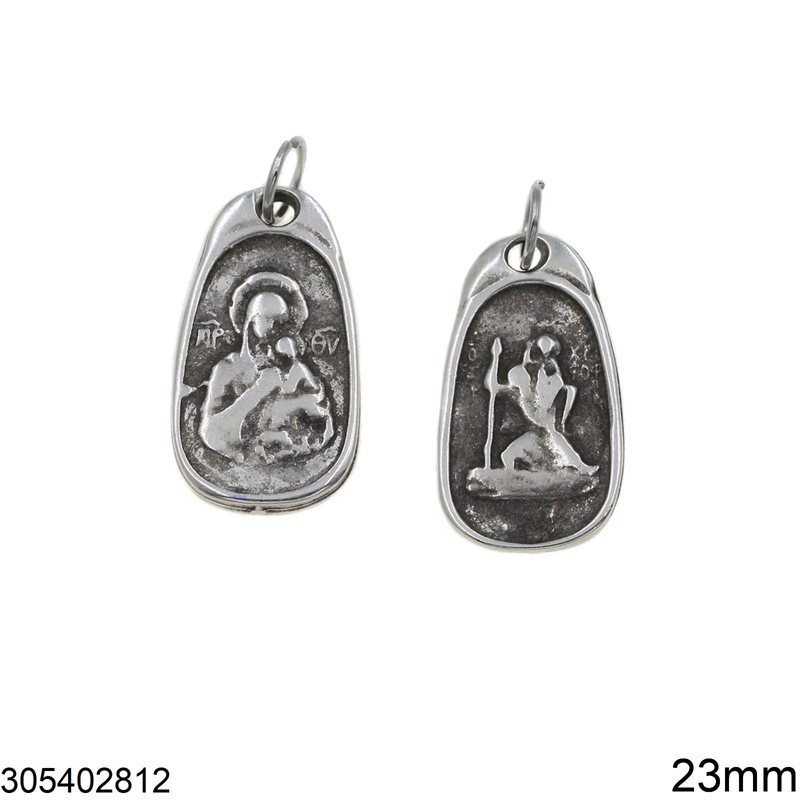 Casting Oval Pendant Icon 23mm