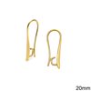Casting Brass Earring Hook with Open Ring 20-24mm