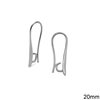 Casting Brass Earring Hook with Open Ring 20-24mm