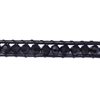 Βραχιόλι Δέρμα με Χάνδρα Γυάλινη Ταγιέ 4mm, 16cm