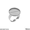 Stainless Steel Ring Base with Round Cup 8-25mm