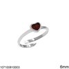 Silver 925 Lustre Ring 2mm